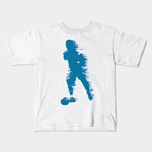 Football Soccer Player - Abstract Watercolor Style Kids T-Shirt